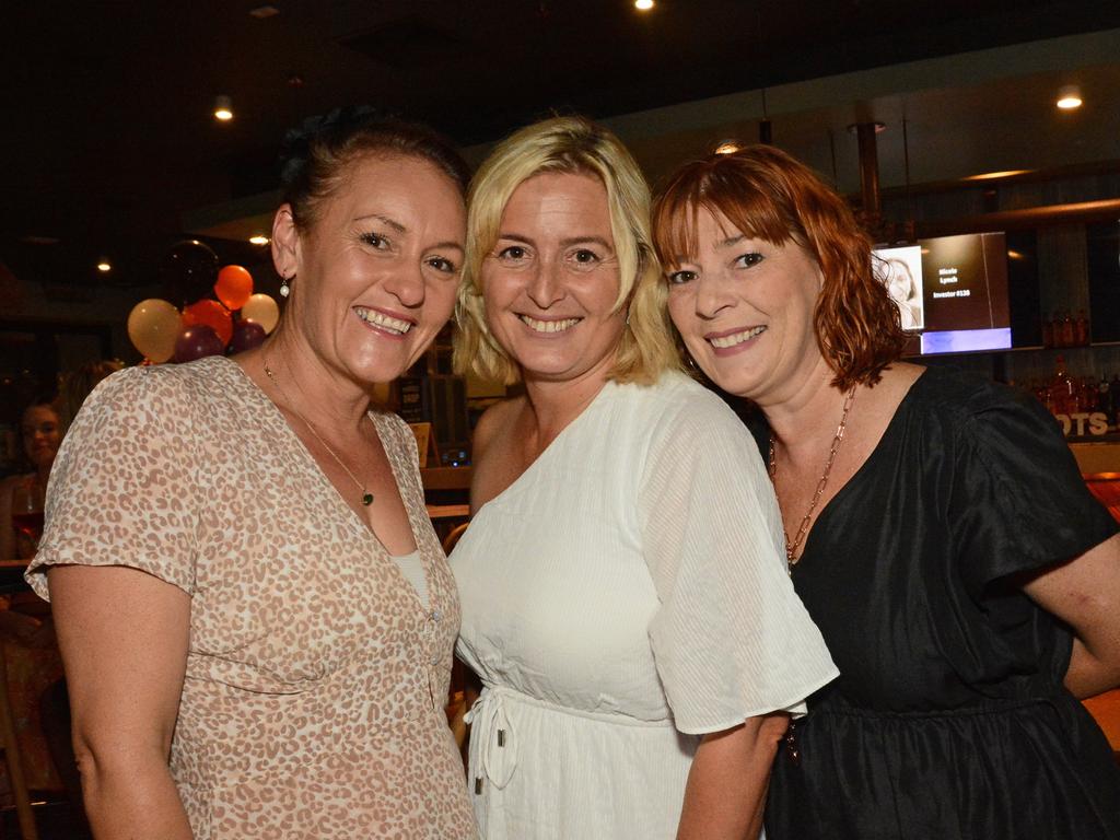 Nicola Warren, Jessica Jones and Kim Phillips at the launch of Eggy at Burleigh Heads Hotel, Burleigh. Picture: Regina King.