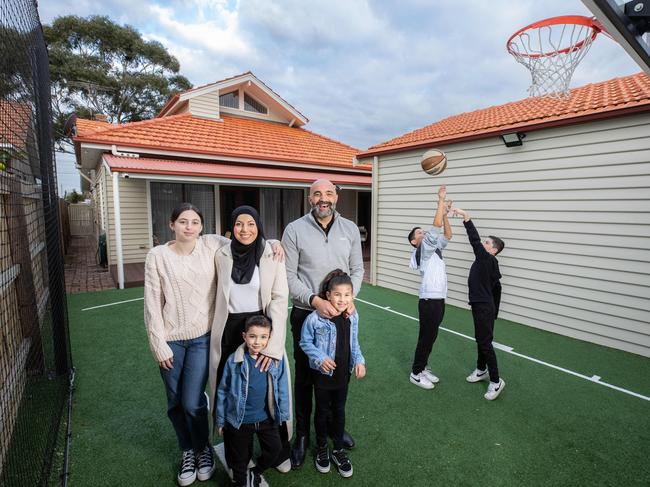 Nazih Abbouchi his wife and five kids are selling in Coburg. They have confidence in the market. For weekend package on property prices not being as hard hit as expected.Nazih Abbouchi with wife Nahida Abbouchi and their children Jamila, 13, Karim, 12, Zayd, 10, Safiyah, 6, and Malik, 4,Picture: Jason Edwards