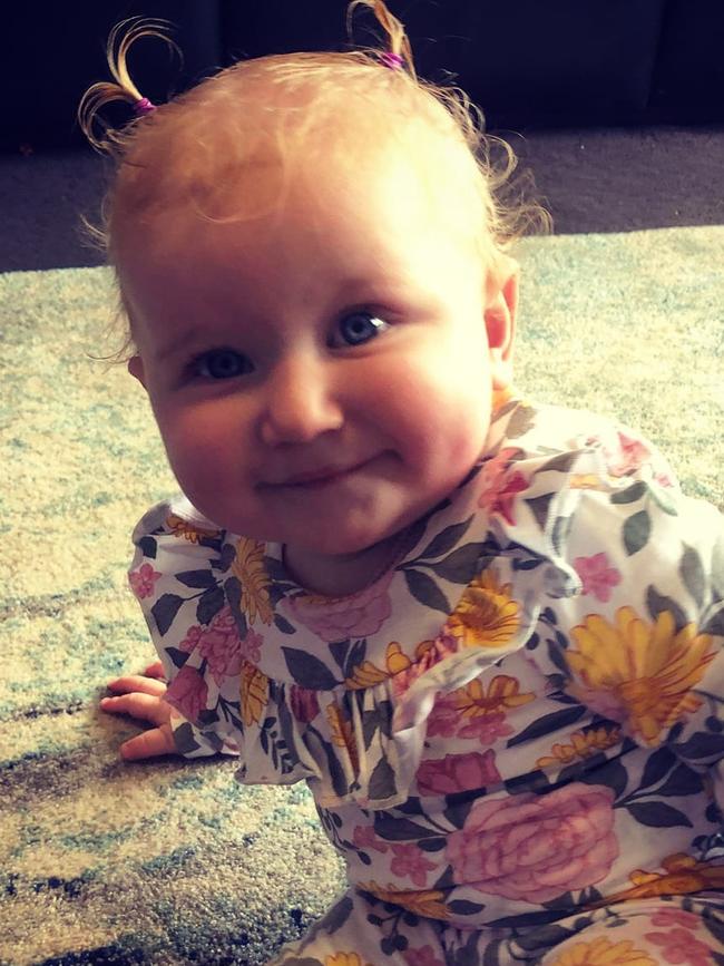 Tassie's Cheekiest Bubs 2020 | Aleta-nicole, 10 months old. Happy beautiful baby girl. Photo: Kylie Willing