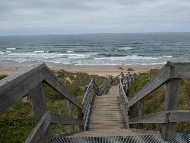 Life Saving Victoria’s Liam Krige says Forrest Caves Beach is a ‘prime spot known for surfing’ but has heightened risk of rips. Picture: Nicki Connolly