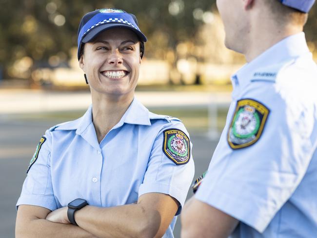 Rachel Divall, who will work in Parkes, and Dougal McNab, who has been stationed in Sydney eastern suburbs.