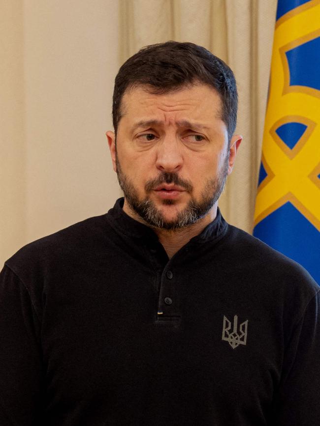 Ukrainian President Volodymyr Zelensky on Thursday. Picture: AFP