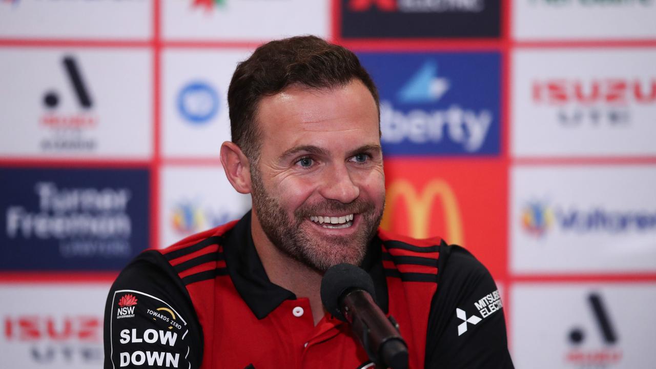 Juan Mata is delighted to have arrived in Australia after signing with Western Sydney Wanderers. Picture: Jason McCawley/Getty Images