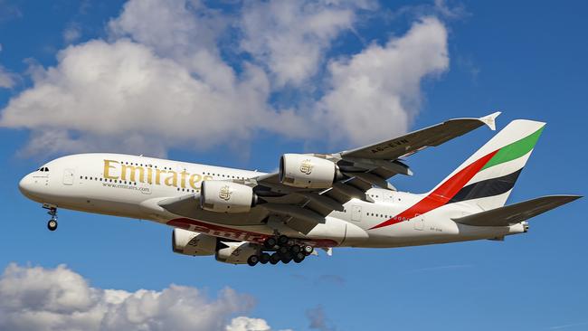 Emirates plans to send a third A380 into Sydney every day. Picture: Getty Images