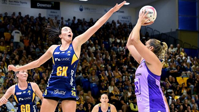 Defender Ashleigh Ervin has been called into the Diamonds camp as Australia looks for its next gen tall defender ahead of the 2027 World Cup. Photo: Getty Images