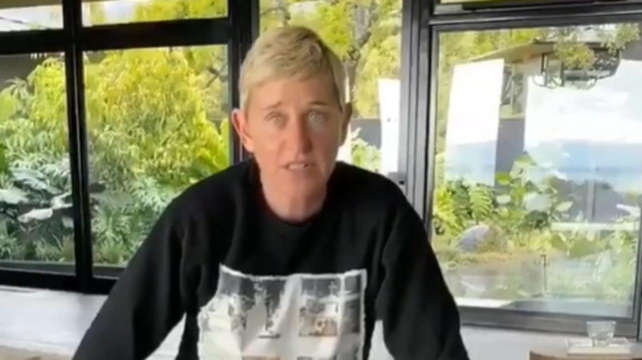 Ellen has continued broadcasting her talk show from home.