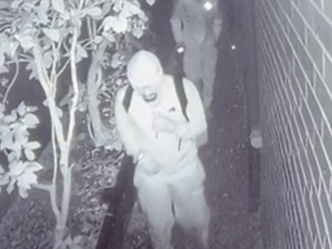 CCTV footage of the home invasion in Black Rock. Picture Supplied