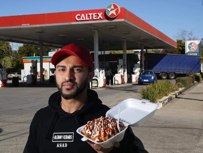 Asad Syed from Glenny Kebabs established a successful business leasing out the Glen Waverley Caltex site. Picture: Stuart Milligan