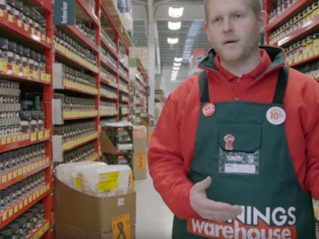 Stills from Bunnings first UK ads
