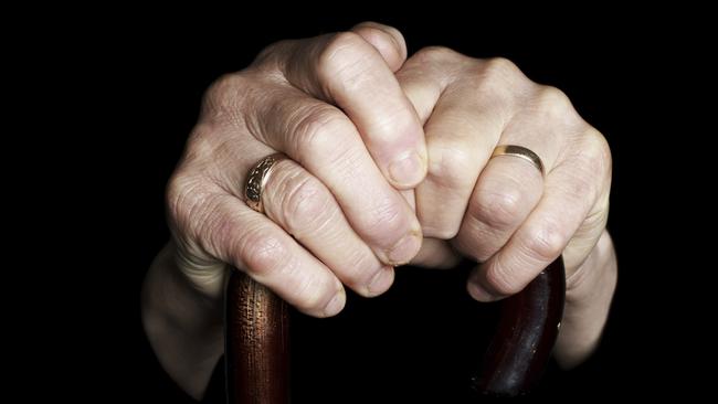 An old lady's hands in generic photo for Aged Care.