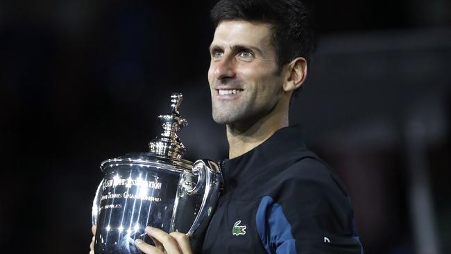 Novak Djokovic claimed his second grand slam of 2018 at the US Open. Picture: AFP