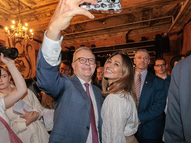 MELBOURNE, AUSTRALIA - NewsWire Photos JANUARY 30, 2023: Prime Minister, Anthony Albanese attends the launch of LaborÃs national cultural policy at The esplanade Hotel in St Kilda. Picture: NCA NewsWire / David Geraghty