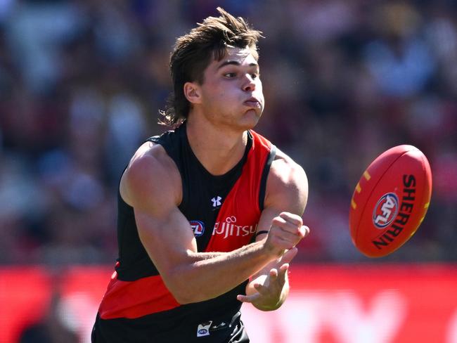 Sam Durham looks the perfect match up for Tom Liberatore. Picture: Getty Images