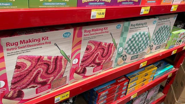 Bunnings released these rug kits back in November. Picture: Supplied