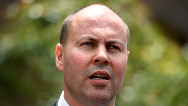 Treasurer Josh Frydenberg in Sydney yesterday. Picture: AAP