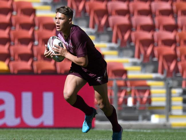 Nerang's Reece Walsh captained Queensland under-16s against NSW and was one of seven Gold Coasters in the side. Photo: QRL