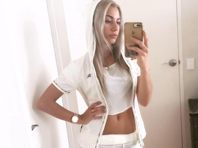 Monique Belovuković had flagged ambitions to be an influencer. Picture: Facebook