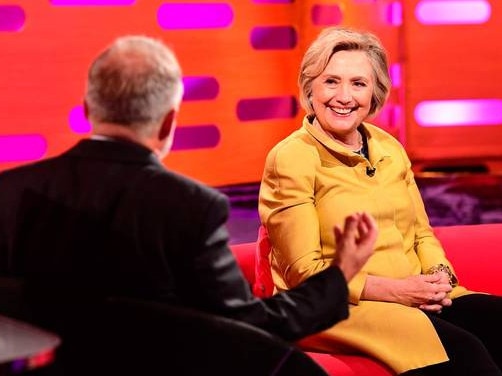 Graham Norton with Hillary Clinton. The host is refreshing, inciteful and honest, just like the interviews on his show.