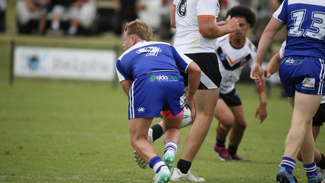 Zeb Hogan in action for the North Coast Bulldogs against the Macarthur Wests Tigers during round two of the Laurie Daley Cup at Kirkham Oval, Camden, 10 February 2024. Picture: Warren Gannon Photography