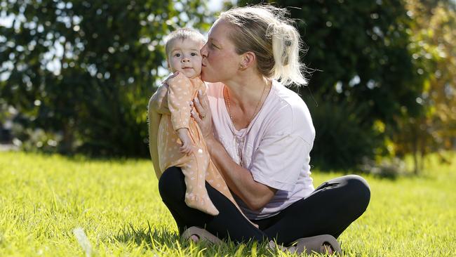 Karen Korkis with her daughter Alyssa Korkis. Picture: John Appleyard