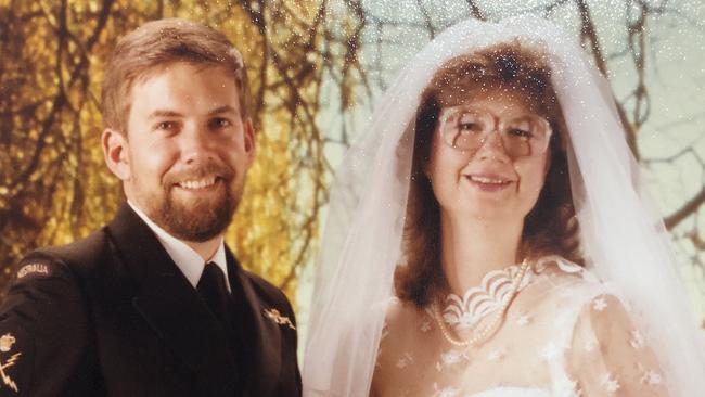 Debbie Henry with her late husband, Tim.