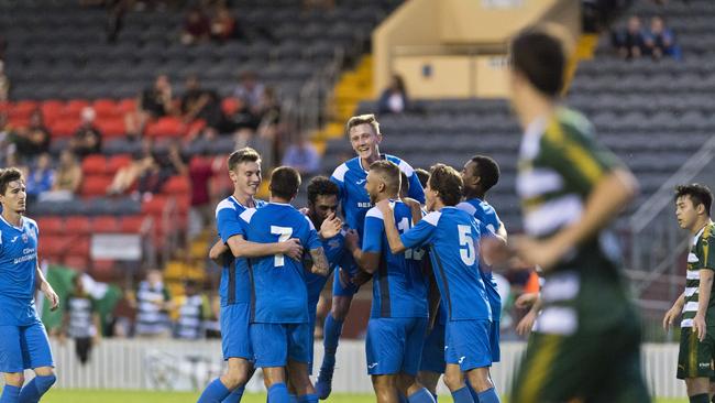 HOME FINAL: The South West Queensland Thunder wants Toowoomba to paint Clive Berghofer Stadium blue for their FQPL semi-final. Picture: Kevin Farmer