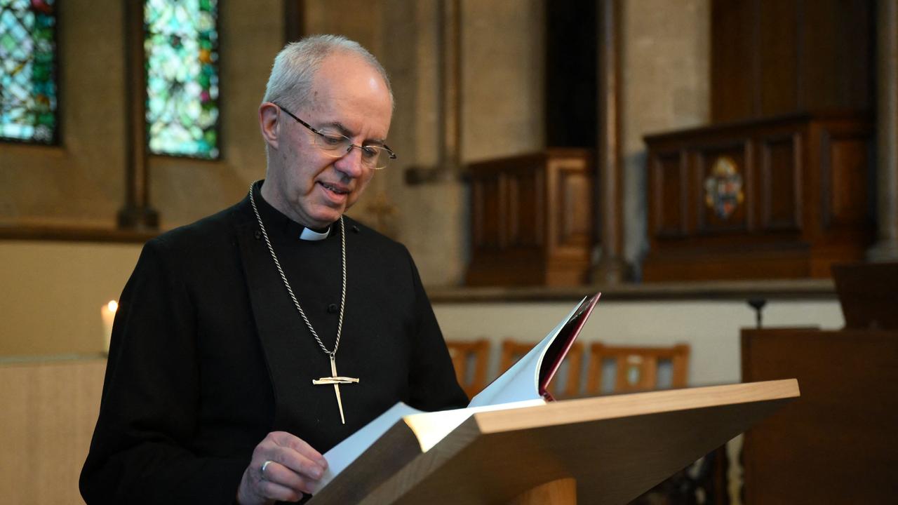 The Archbishop of Canterbury Justin Welby will lead the homage. Picture: Daniel LEAL / AFP