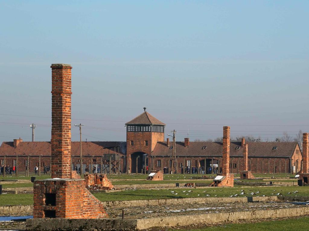 The remains of the barracks and the main building of the Auschwitz-Birkenau camp. Picture: Janek Skarzynski/AFP