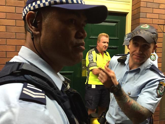 The public were locked out of a council meeting on manly Oval Carpark in April. Picture: Candy Bingham.