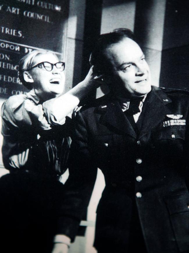 Undated photo of Doris Goddard with actor Bob Hope.