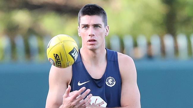 Matthew Kreuzer returned to Carlton’s team with 106 SuperCoach points. Picture: Nikki Davis-Jones. 