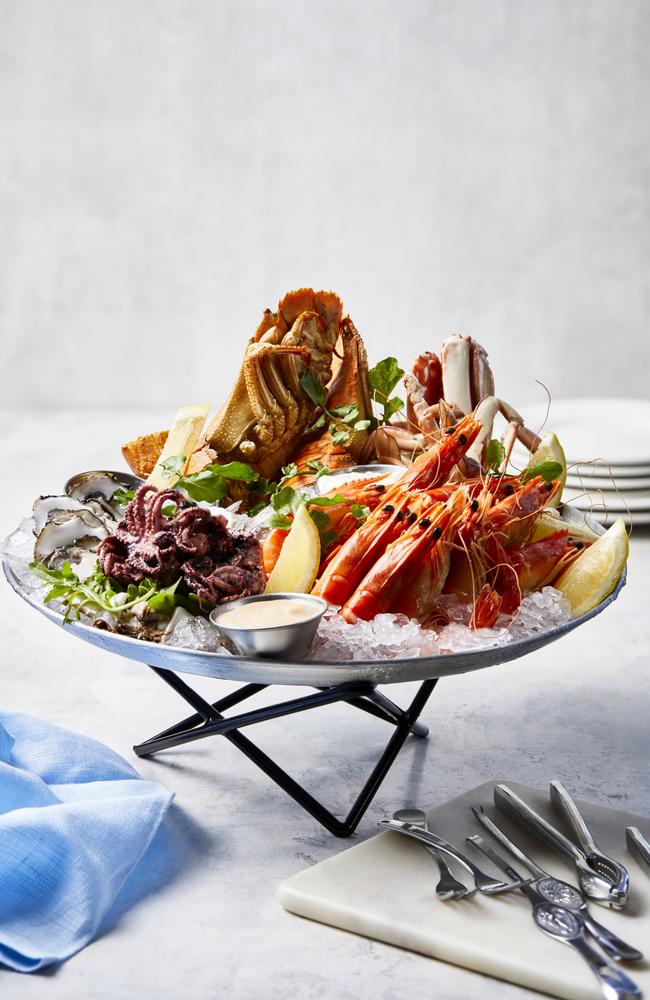 A seafood platter at Glasshouse restaurant at Pittwater RSL.