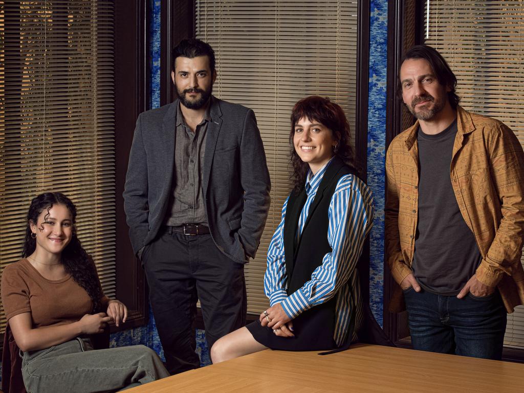 Season 3 also stars (from left to right): Hanah Tayeb, Phoenix Raei, Nathalie Morris and Ewen Leslie. Picture: BINGE/Daniel Asher Smith