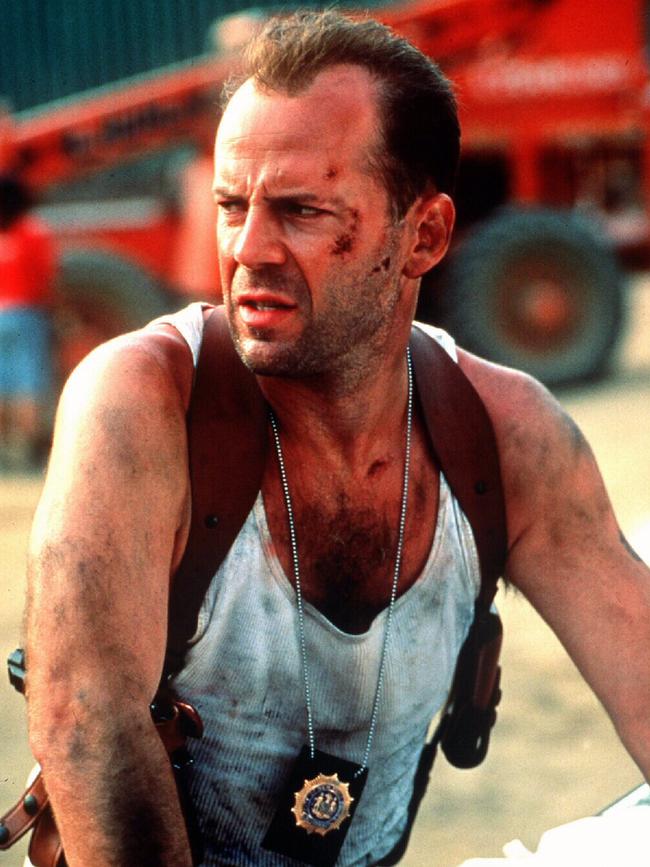 … and looks a lot like Bruce Willis in Die Hard.