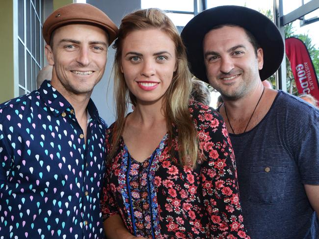 Sam Foster, Marja-Liisa Rintala, Hayden Jones at launch of Bleach Festival at Arts Centre Gold Coast, Broadbeach. Picture: Regina King