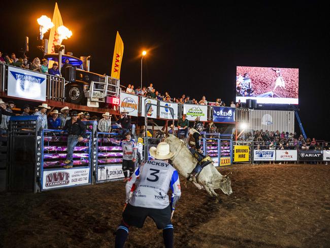 All the action at the sold-out 50th iteration of the Noonamah Tavern and Rodeo. Picture: Pema Tamang Pakhrin