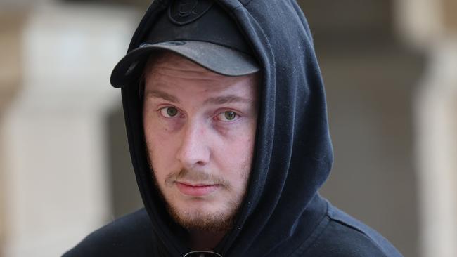 ADELAIDE, AUSTRALIA - NewsWire Photos April 26 2024: Hayden Wade Richman, 20 of Mawson Lakes is seen outside the Adelaide District Court. He was convicted and given a 2 year good behaviour bond for his NDIS funded trip where he had sex with an underage girl he thought was 17. NCA NewsWire / David Mariuz