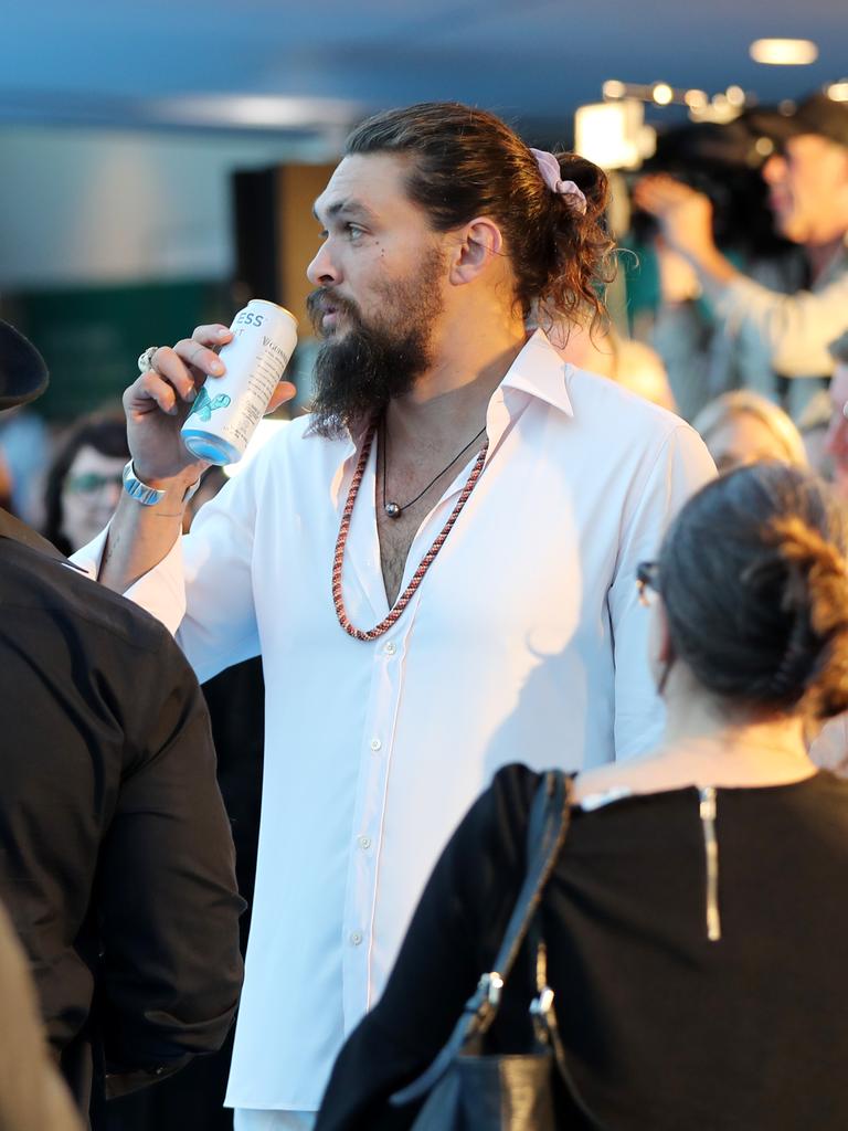 Aquaman movie - Gold Coast. Jason Momoa at the Australian premiere of Aquaman. Picture: NIGEL HALLETT