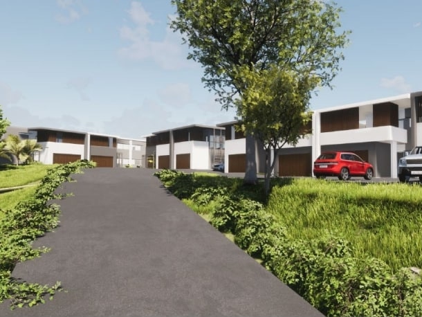 A developer is fighting a Tweed council decision to knock back a $5.2 million project to build 15 two storey town houses smack back in a Tweed West street. Pictures: Lightwave Architecture.