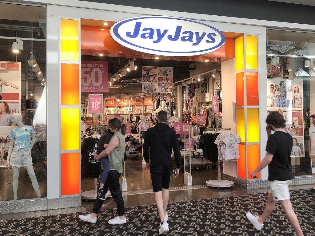 JayJays is one of the brands mentioned in the merger. Picture: Liam Kidston.