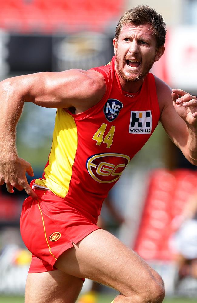 Nathan Bock tried to get back to AFL playing in the NEAFL. Picture: Adam Head