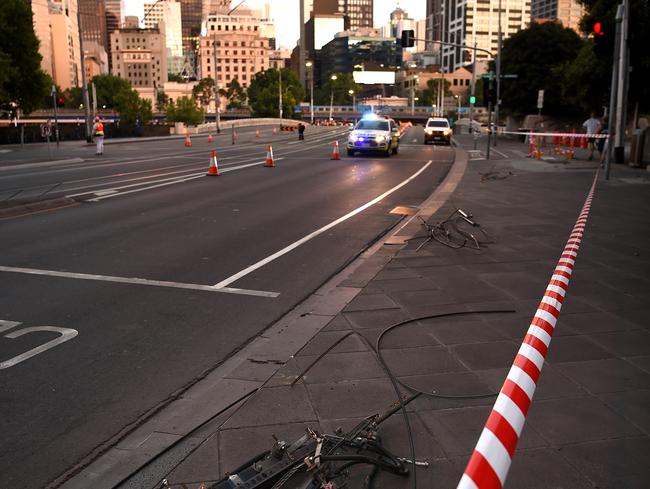 Roads are expected to remain closed until lunchtime. Picture: Nicole Garmston