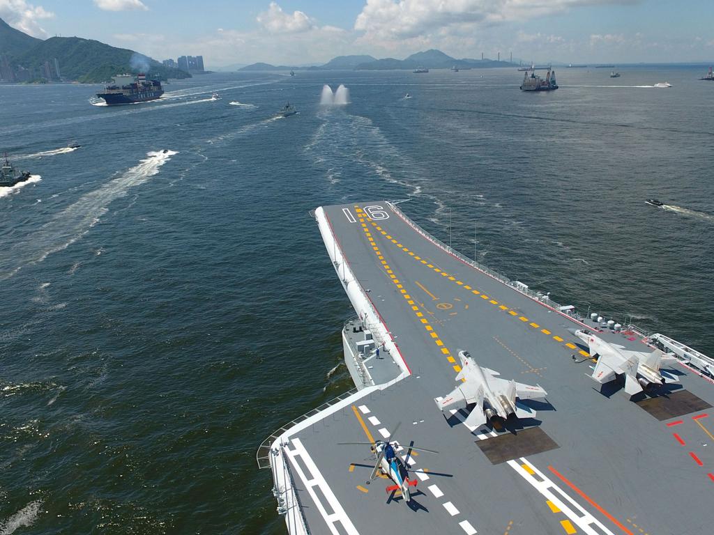 China’s Liaoning aircraft carrier. Picture: Zeng Tao/Xinhua via Getty Images