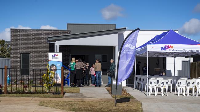 The opening of new accessible homes in Toowoomba built by Endeavour Foundation as part of the My Home, My Life project. Picture: Kevin Farmer