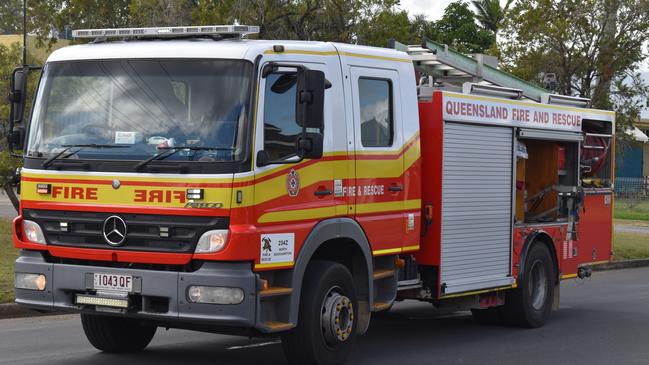 Emergency services respond to gas leak in Burdell. Picture: QFES