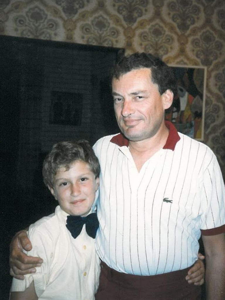 A young Julian Leeser with his father John.