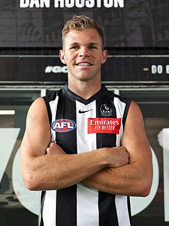 Dan Houston will play his first game as a Magpie in round 1 against Port Adelaide. Picture: Collingwood FC