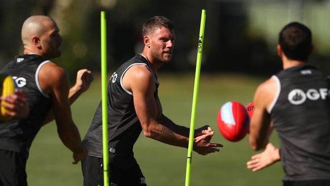 Brad Ebert and his Power teammates have relished their time in their Gold Coast hub. Picture: Chris Hyde/Getty Images