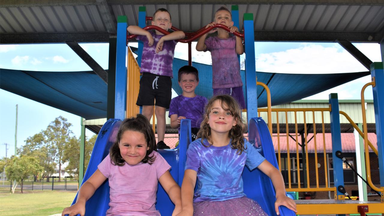 Students from South Grafton Public School Infants Campus enjoyed purple mufti day to celebrate Jacaranda Thursday on 5th November, 2020. Photo Bill North / The Daily Examiner