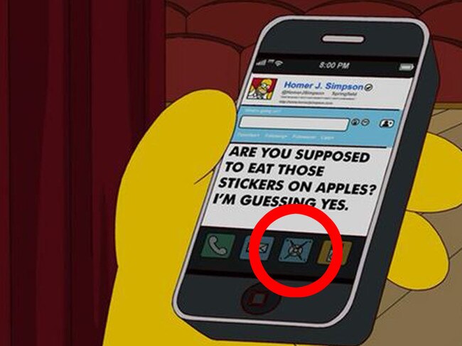 The image appeared on The Simpsons 21of Season 23 Ned 'N Edna's Blend.